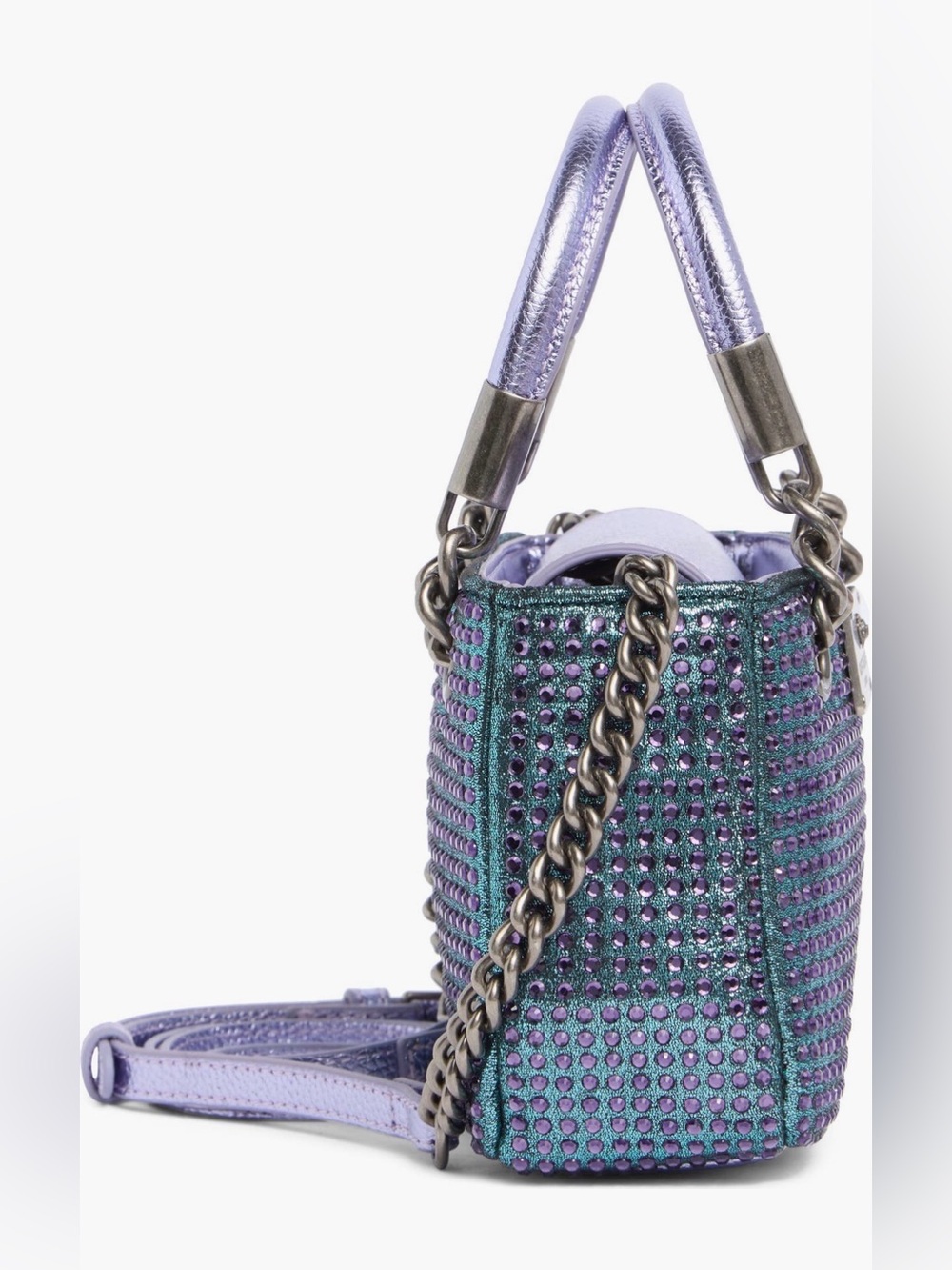 NWT Kurt Geiger London Fabric SQ Mini Brixton Crossbody $228 Retail - Picture 4 of 14